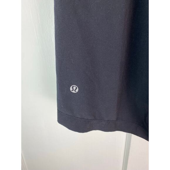 Lululemon Size M Black Elastic Drawstring Waist Nylon Activewear Shorts - Picture 4 of 7